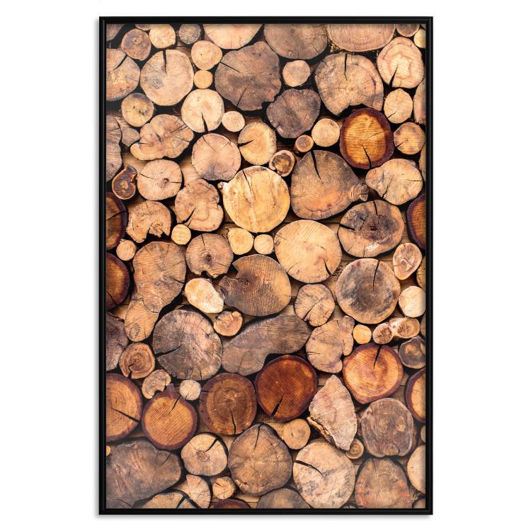 Poster Tree Interior - texture of wood grain in various sizes