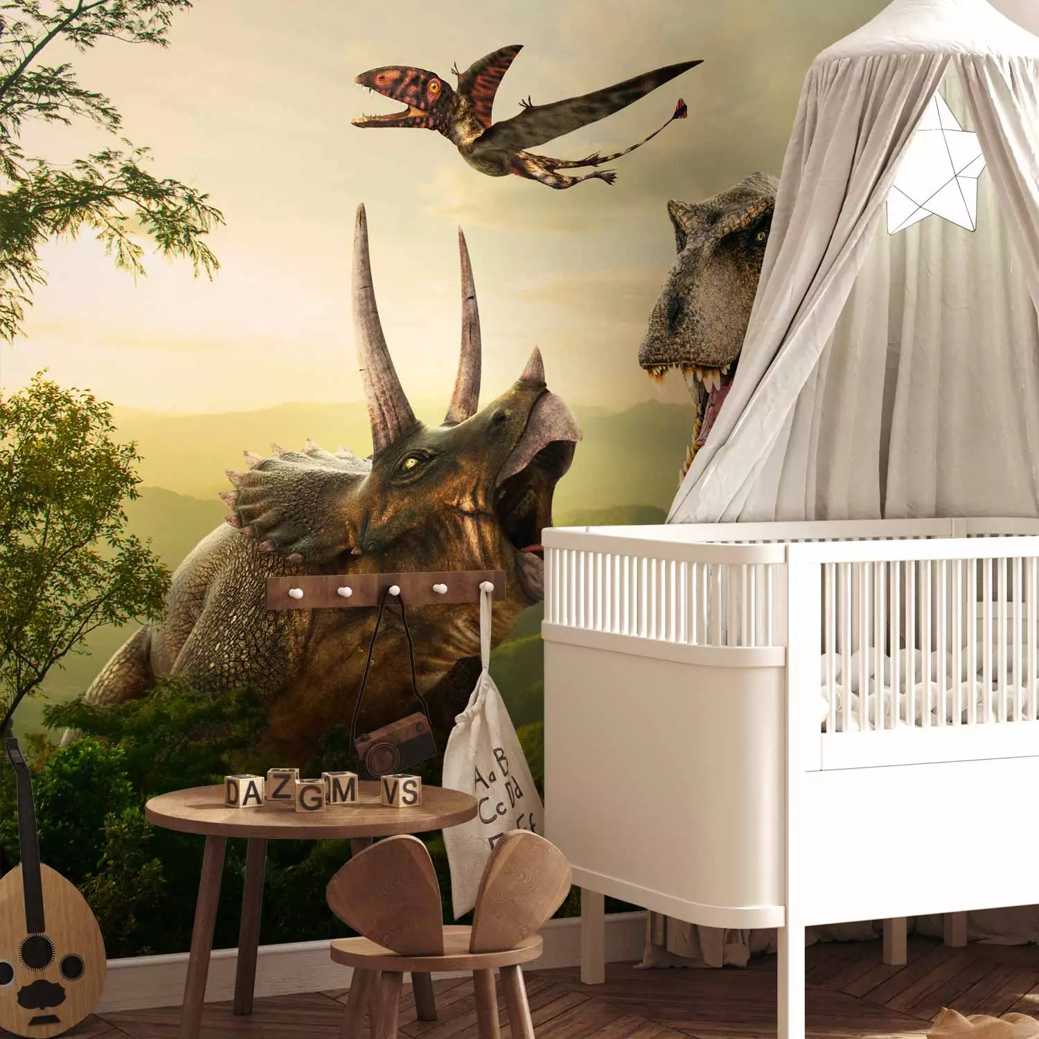 Photo Wallpaper Dinosaur Square