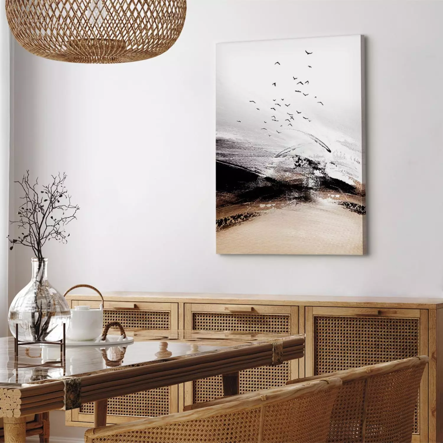 Canvas Art Print Edge of the Forest Vertical