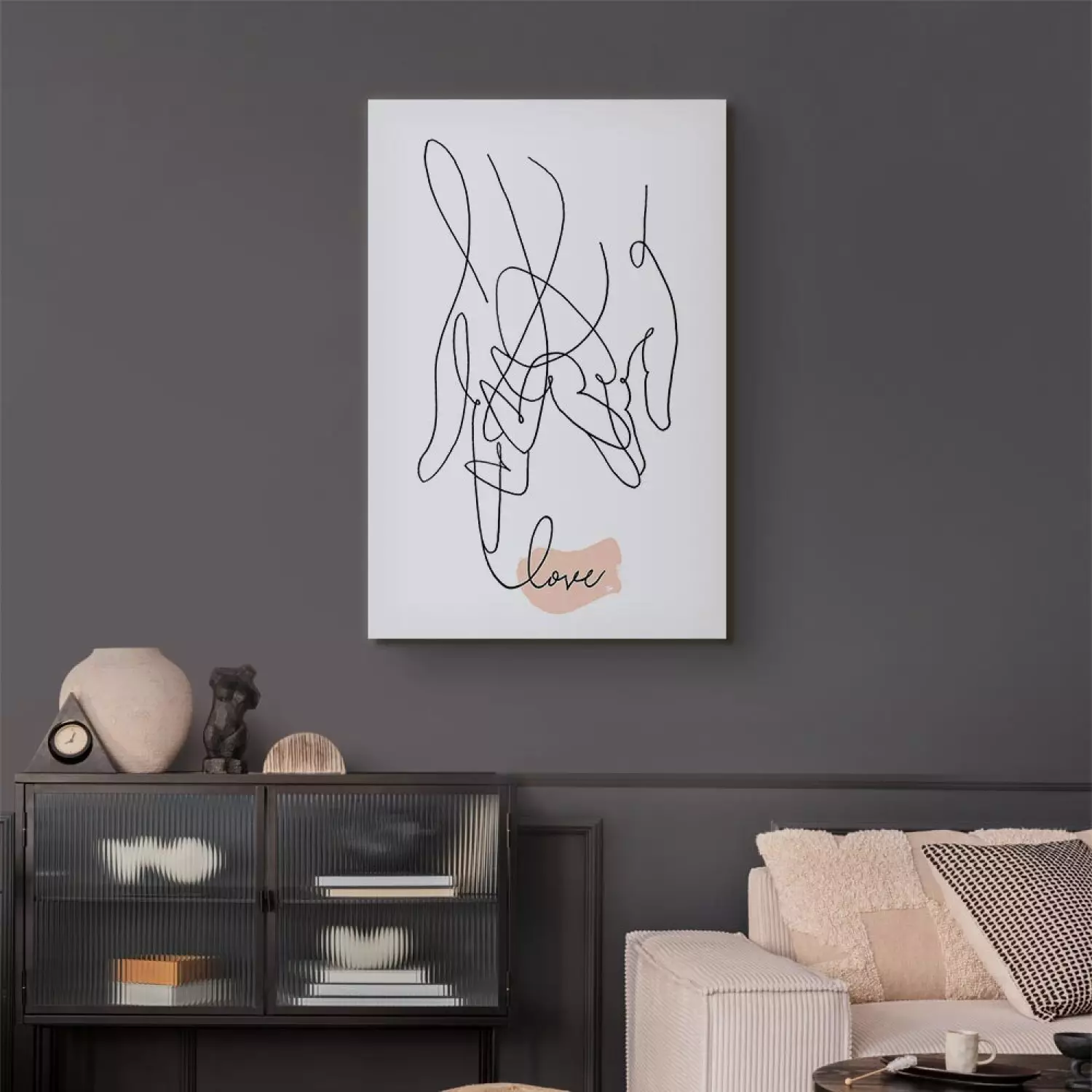 Canvas Print Tangled Love Vertical