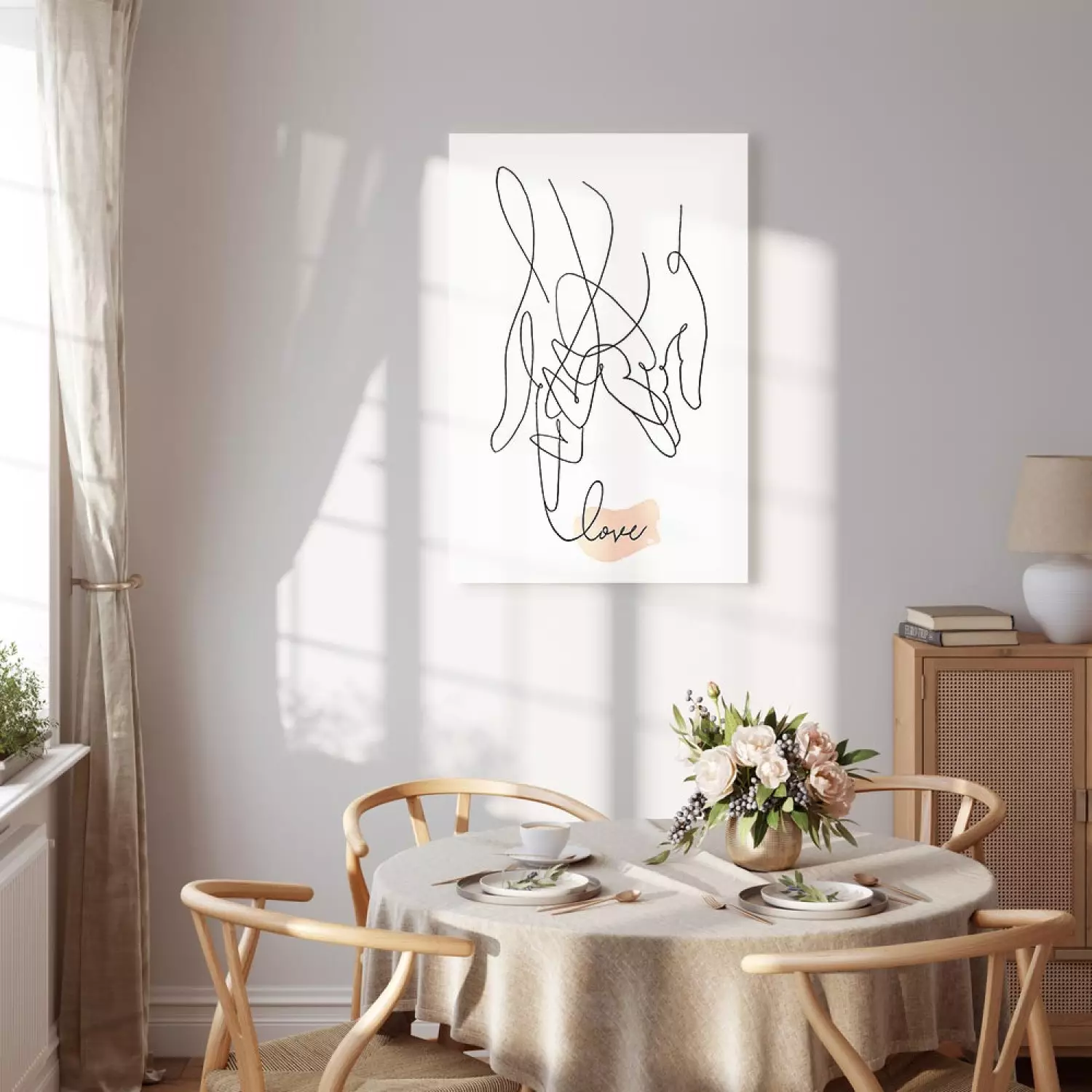 Canvas Print Tangled Love Vertical