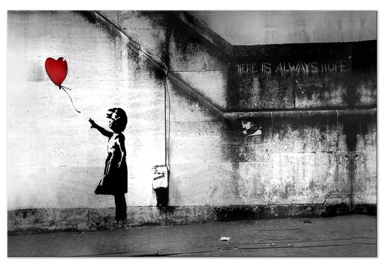Large canvas print Banksy: Runaway Balloon [Large Format]