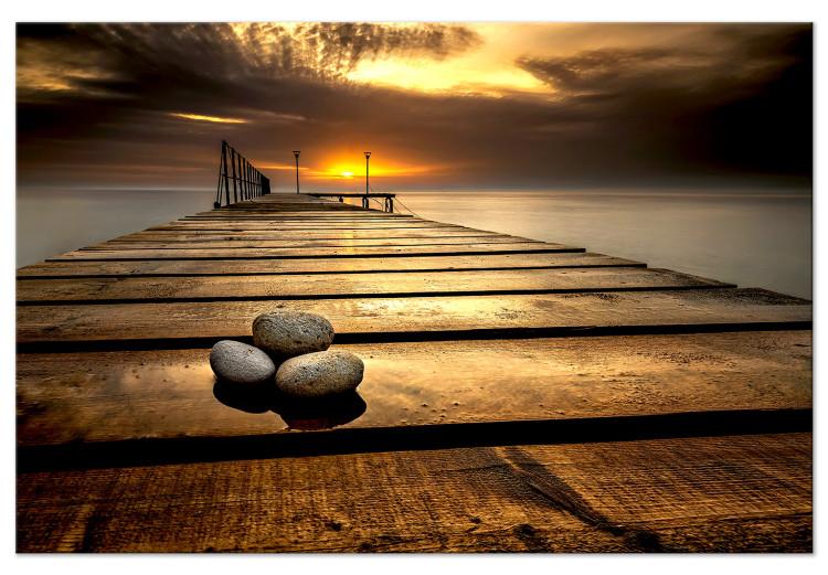 Large canvas print Stones on the Pier [Large Format]
