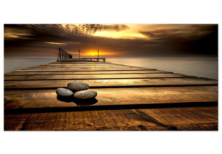 Large canvas print Stones on the Pier II [Large Format]
