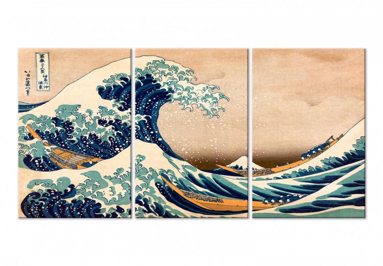 Canvas The Great Wave off Kanagawa (3 Parts)