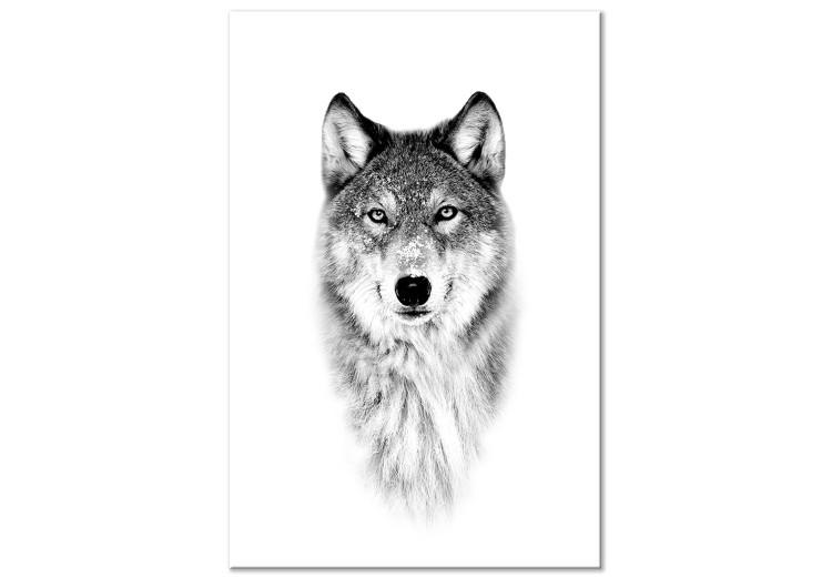Canvas Snow Wolf (1 Part) Vertical
