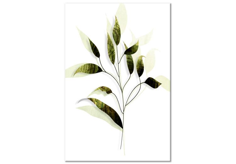 Canvas Olive Twig (1 Part) Vertical