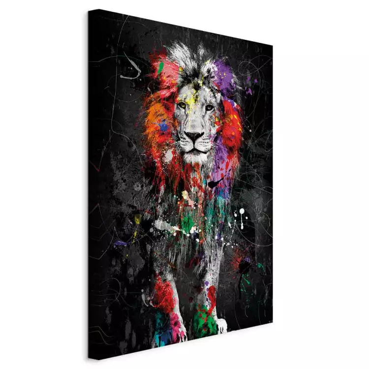 Colourful Animals: Lion (1 Part) Vertical
