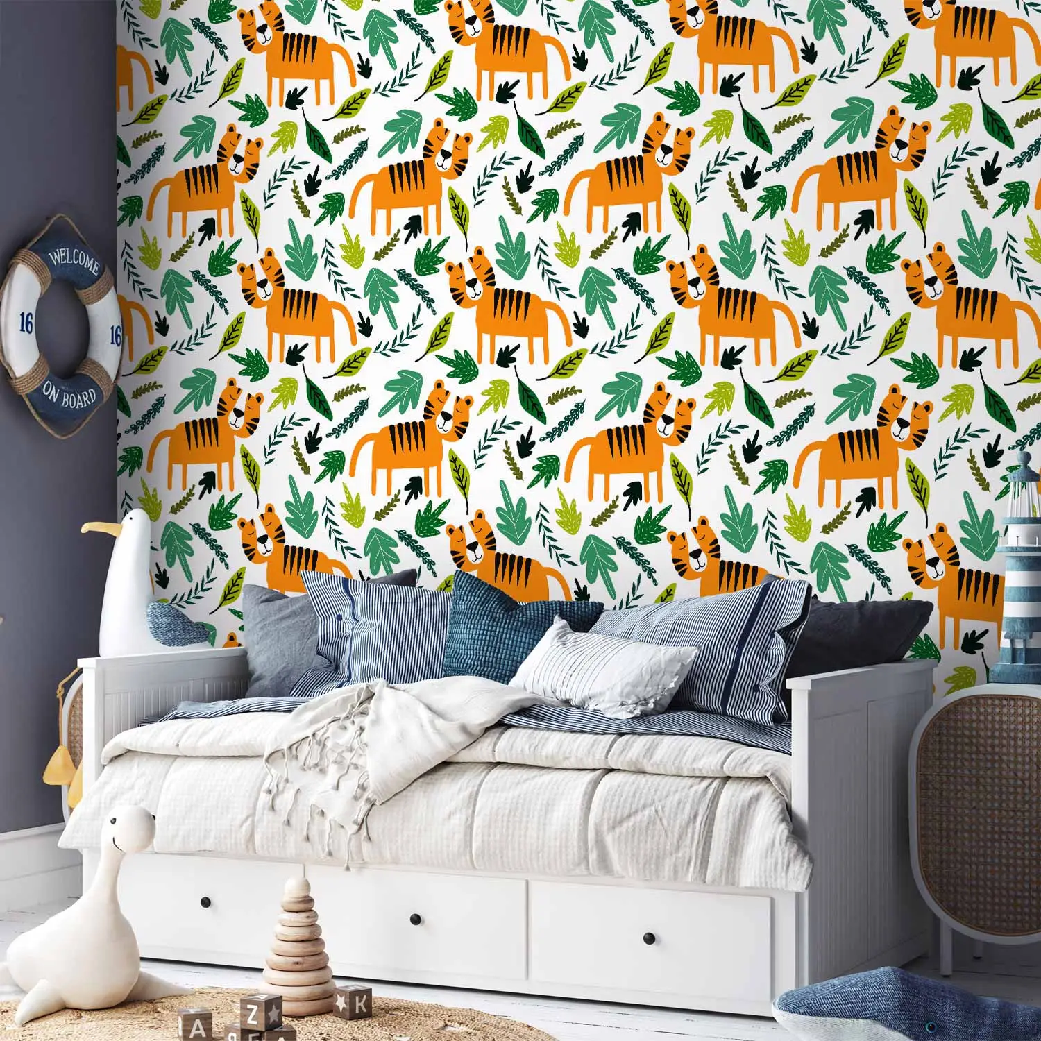 tiger wallpaper dunelm