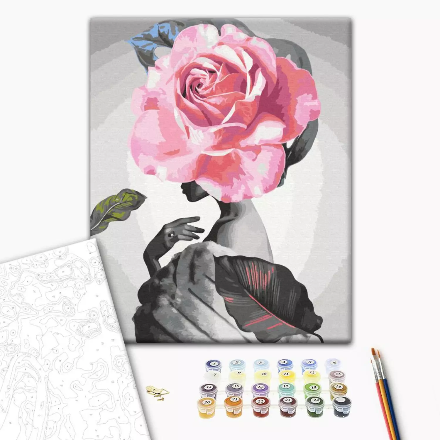 Paint by number Rose and Fur