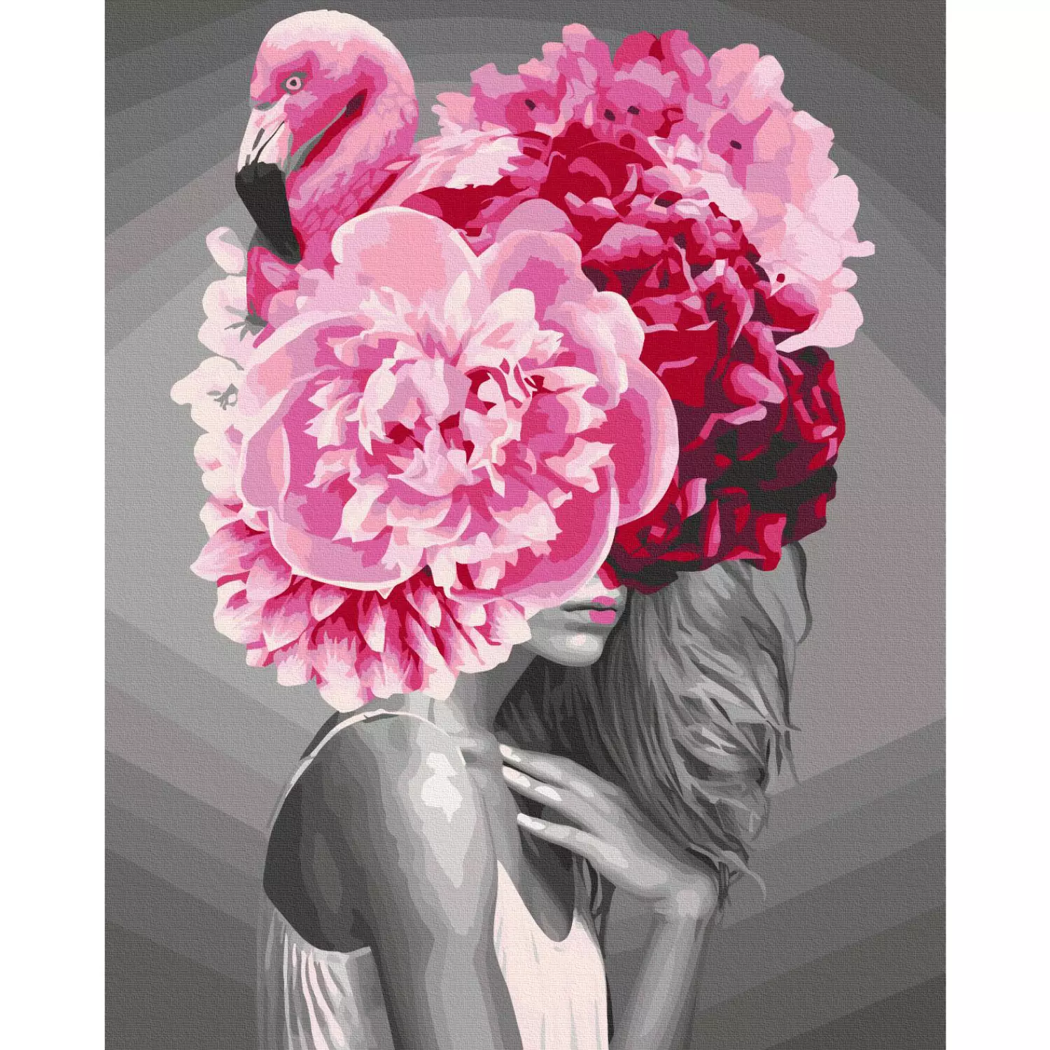 Paint by number Flamingo Girl