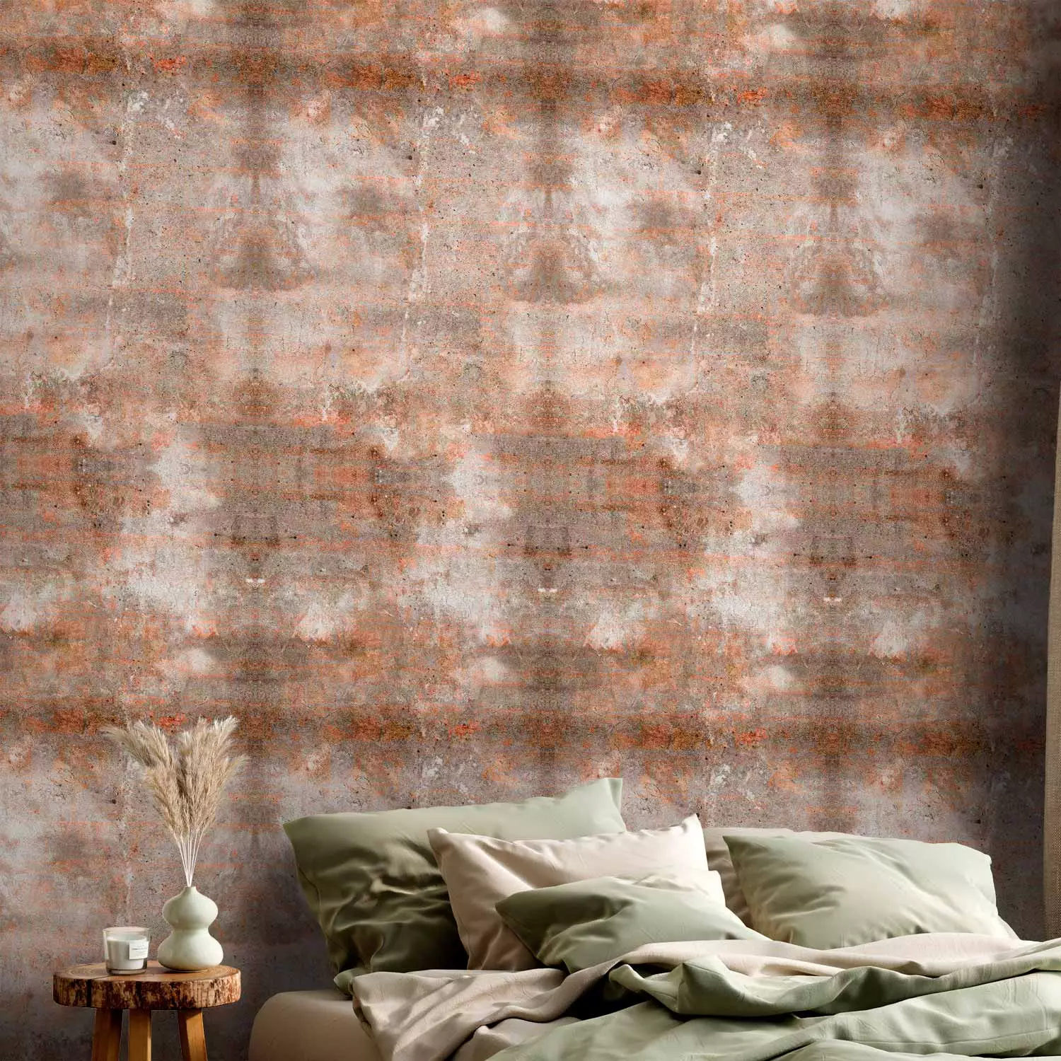 Modern Wallpaper Cement Colour