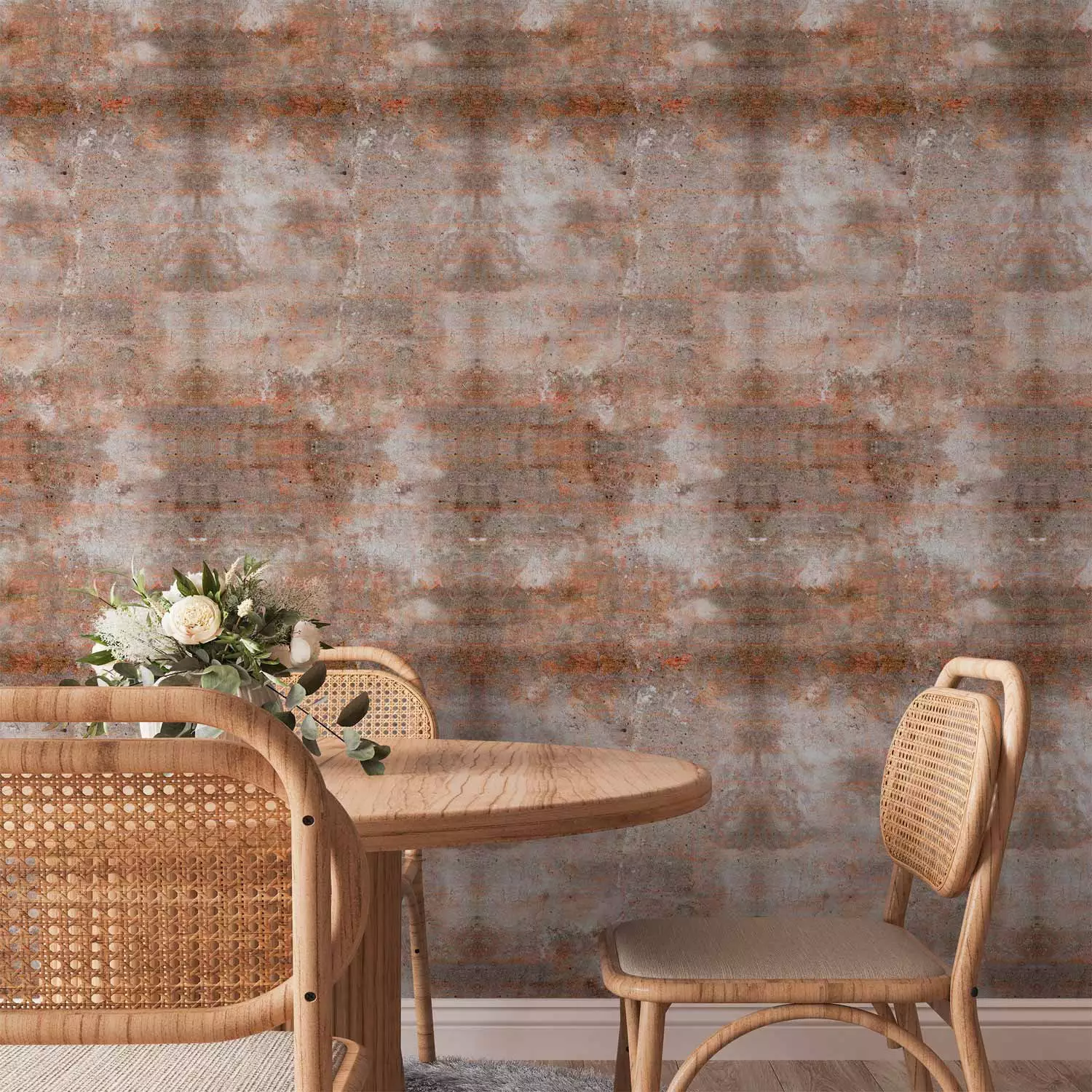 Modern Wallpaper Cement Colour
