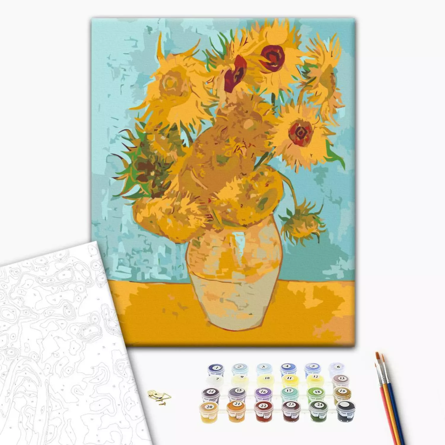 Paint by number Van Gogh's Sunflowers