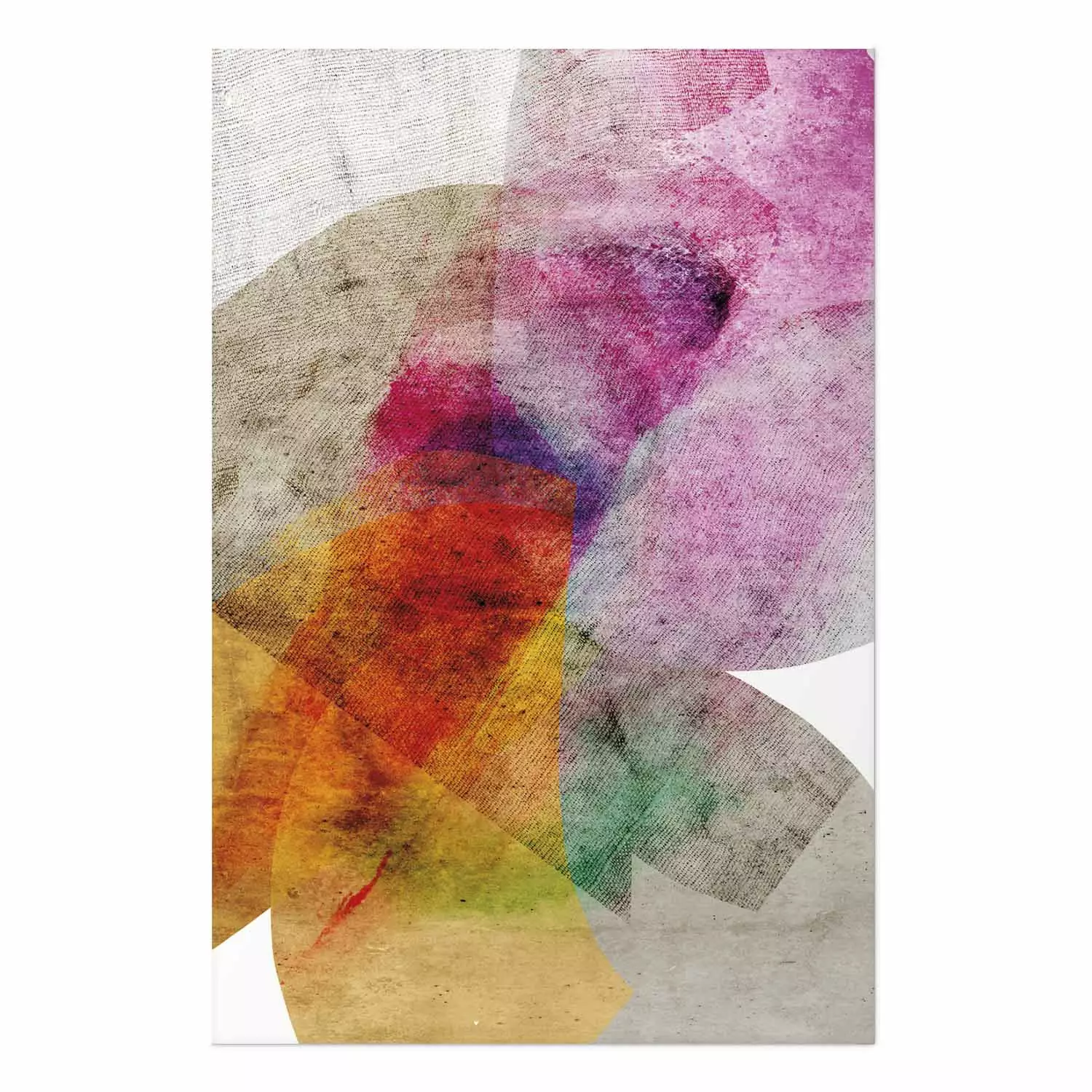 Wall Poster Kaleidoscope - abstract composition of multicolored fabric texture