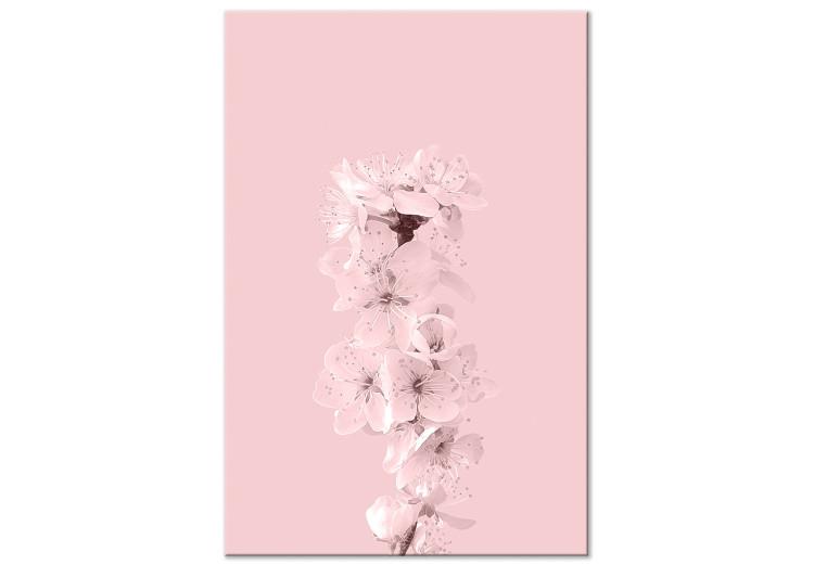 Canvas Spring branch full of apple blossoms - pink plant composition