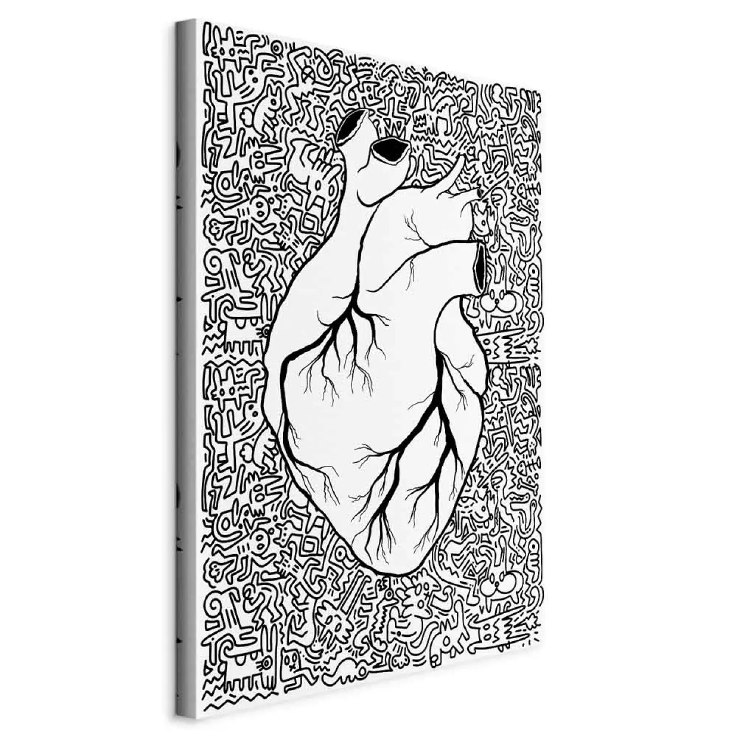 abstract heart drawing