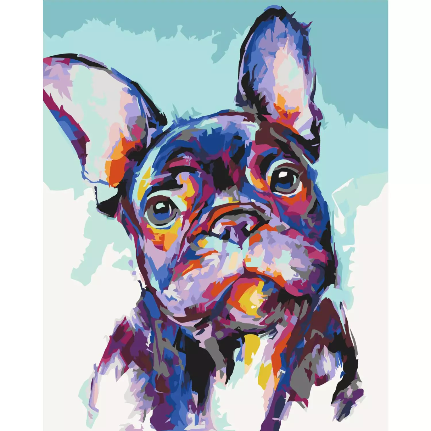 Paint by number Bulldog Portrait
