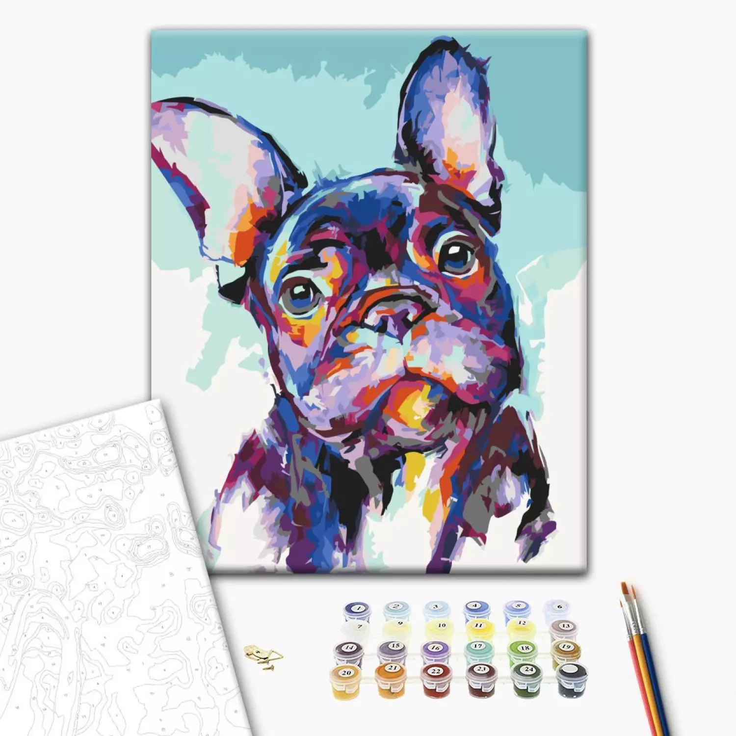 Paint by number Bulldog Portrait