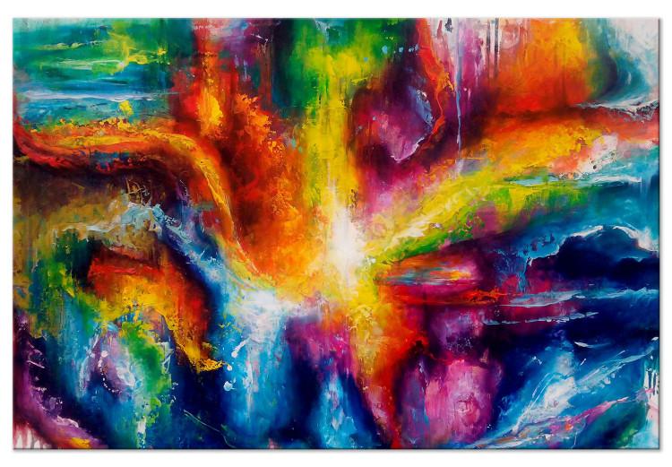 Canvas Ray of Light (1-part) wide - artistic multicolored abstraction