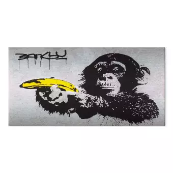 肉筆☆油絵☆F20号『シーソー(平等）を望む子供たち』Banksy/模写 Amazon.co.jp: Banksy アートパネル ポスター 黒と白二人の子供