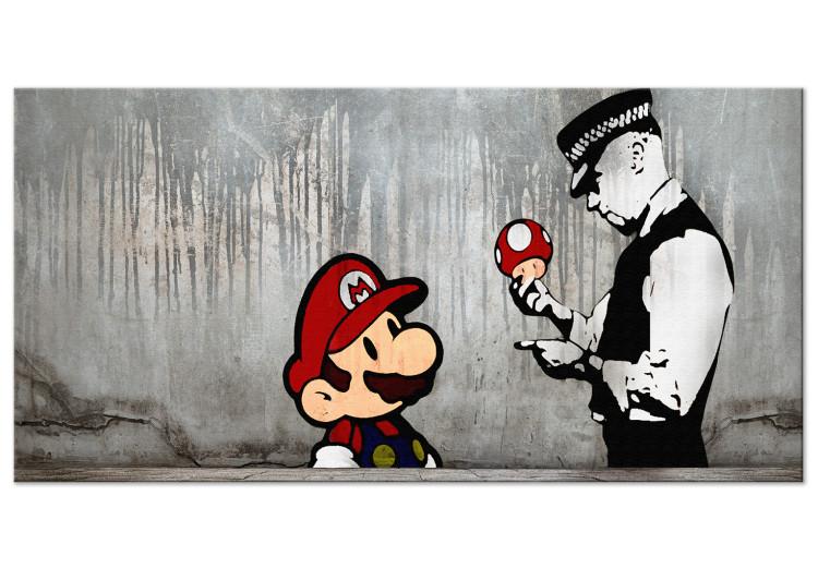 Large canvas print Mario Bros on Concrete II [Large Format]