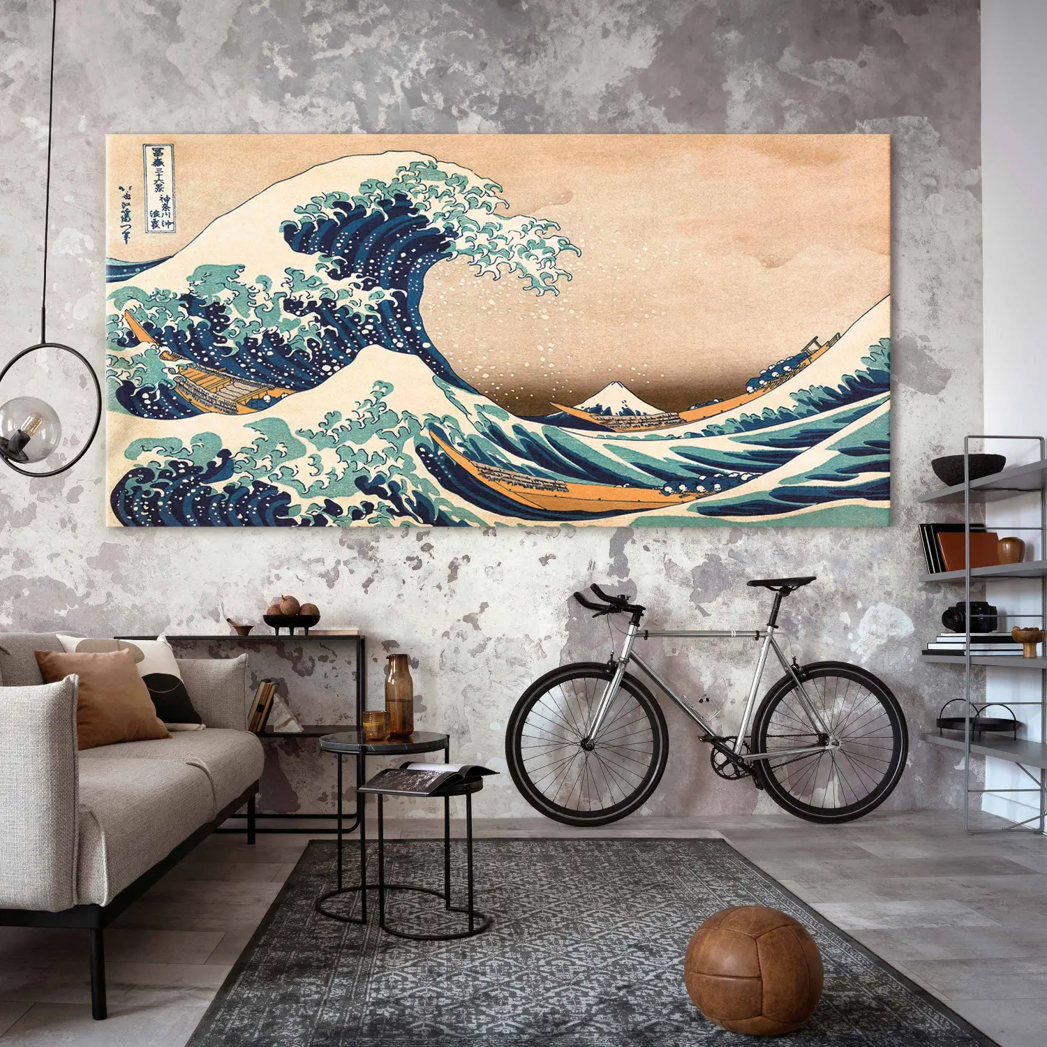 XXL canvas print Hokusai Katsushika II - The Great Wave off