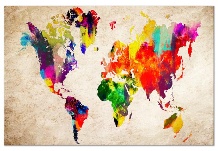 Large canvas print World in Watercolours [Large Format]