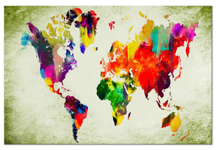 Large canvas print Colourful Continents [Large Format]