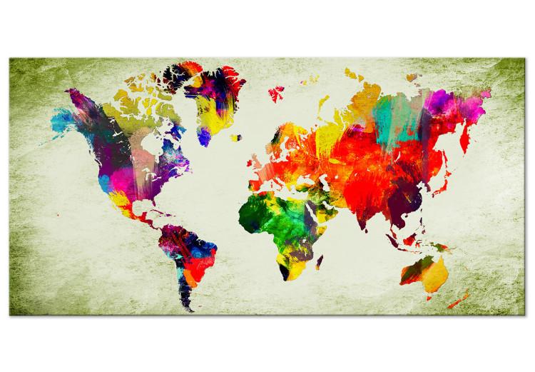 Large canvas print Colourful Continents II [Large Format]