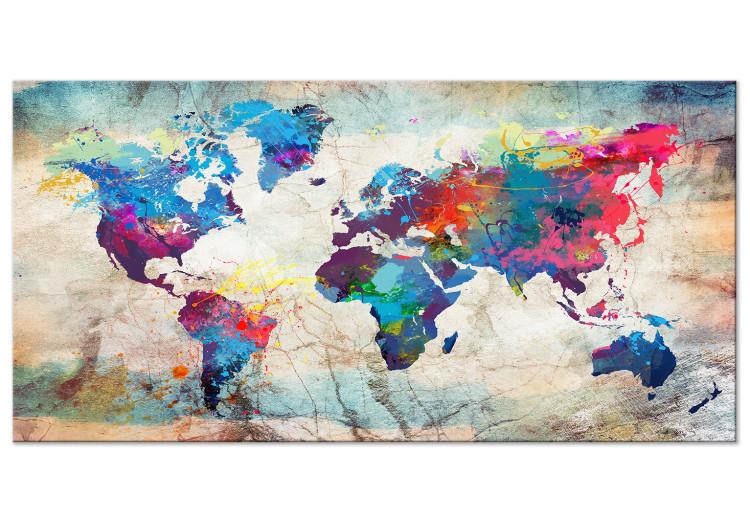 Large canvas print World Maps: Modern Style II [Large Format]