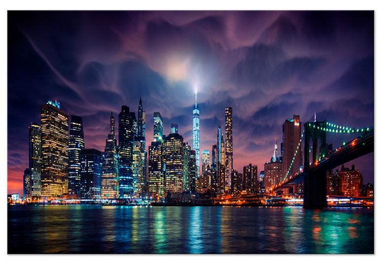 Large canvas print New York: Dark City [Large Format]