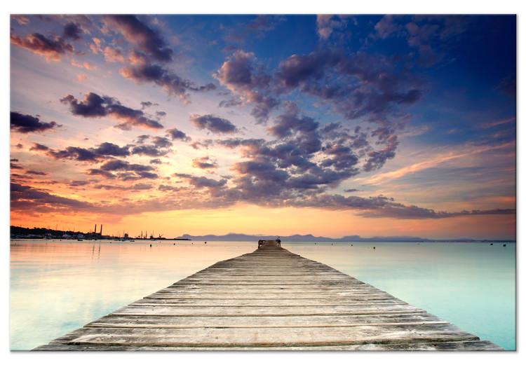 Large canvas print Pier on the Caribbean [Large Format]