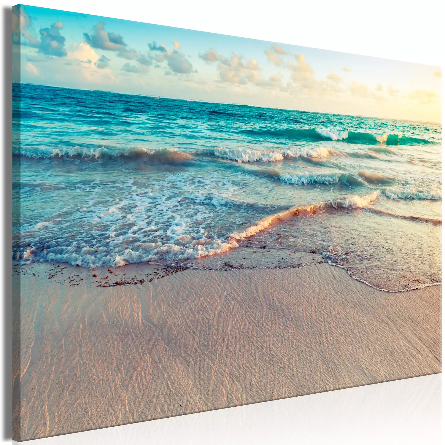 Large canvas print Beach in Punta Cana - tropical Dominican landscape with azure water