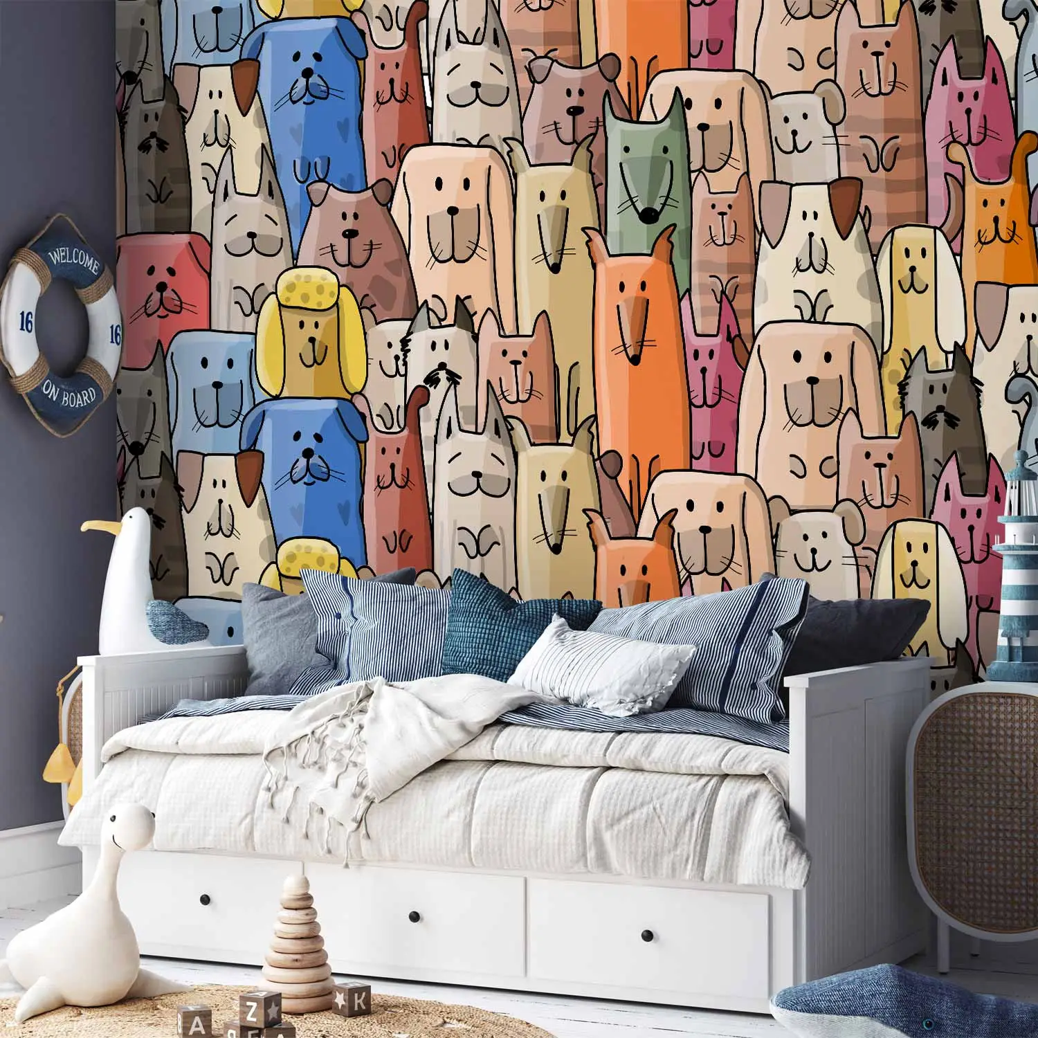 fun colourful wallpaper
