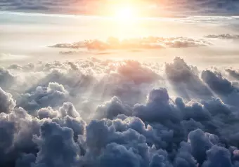 Wall Mural Walk in the Clouds Wallpaper Cropper