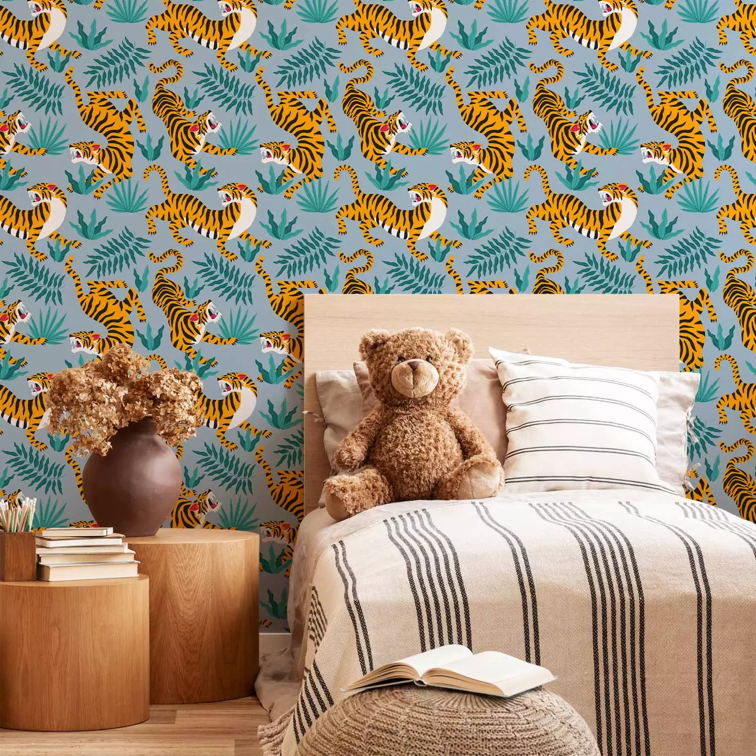 Modern Wallpaper Tiger Roar 