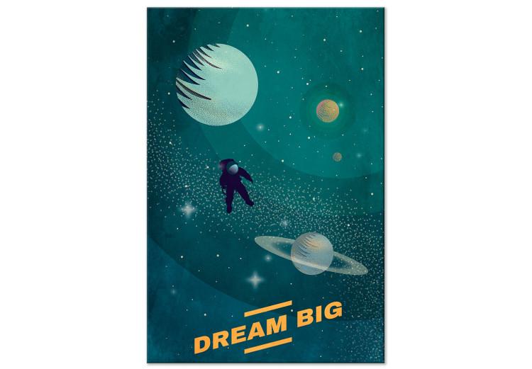Canvas Sky-high Dreams (1-part) vertical - astronaut in space