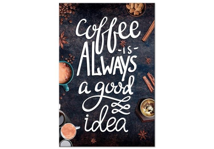 Canvas Coffee Is Always a Good Idea (1-part) vertical - English text