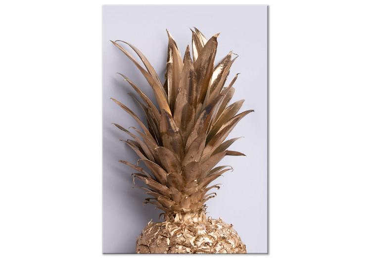 Canvas Golden Fruit (1-part) vertical - still life of a golden pineapple
