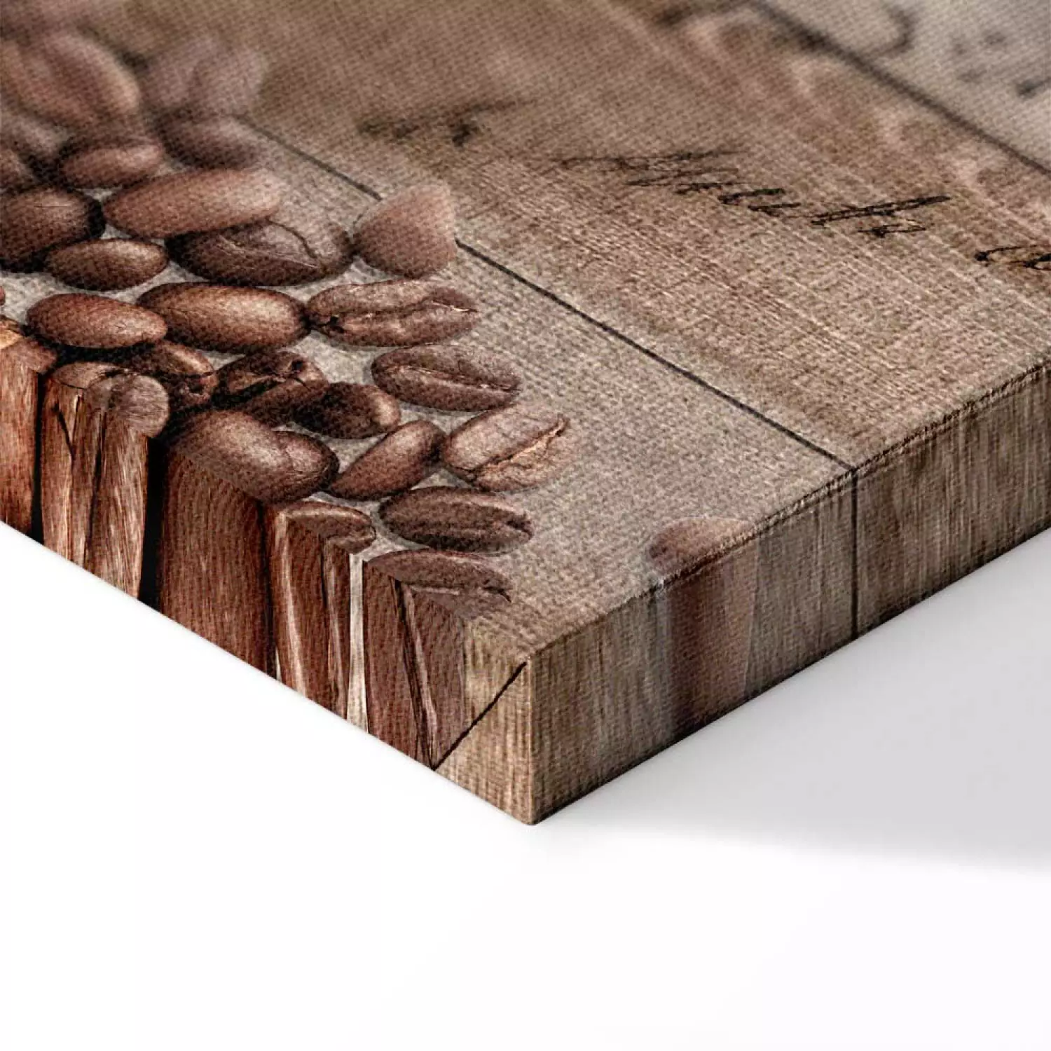 Canvas Art Print Joy with Coffee narrow - third variant - in English