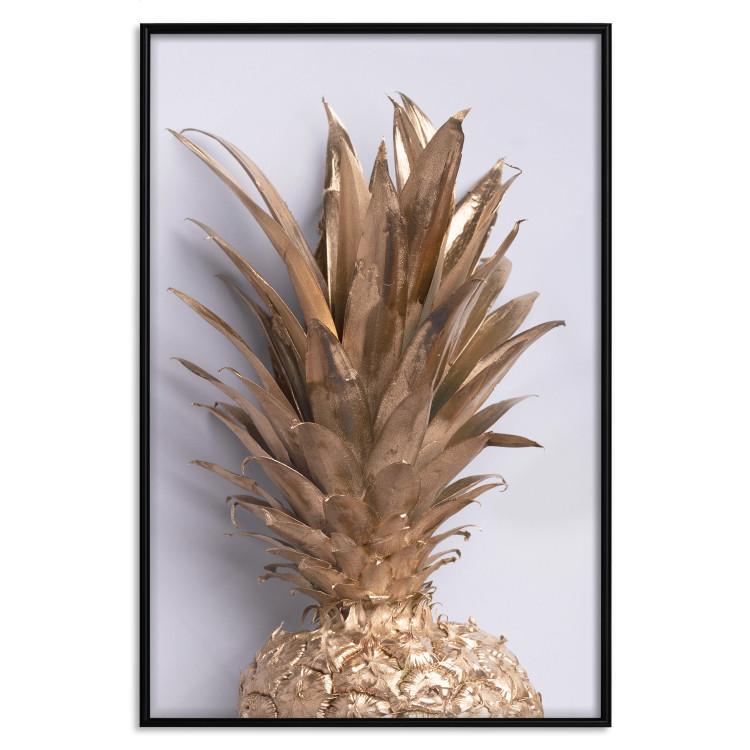 Poster Golden Fruit - summer composition with tropical plant on a uniform background