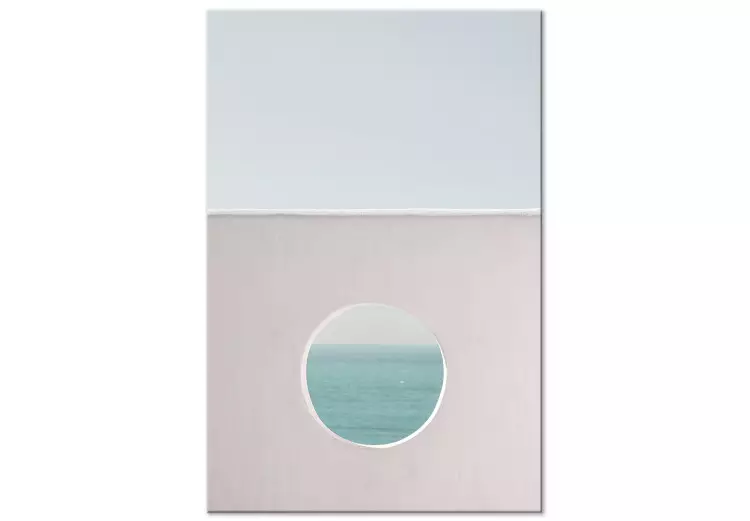 Canvas Circular Horizon (1-part) vertical - seascape