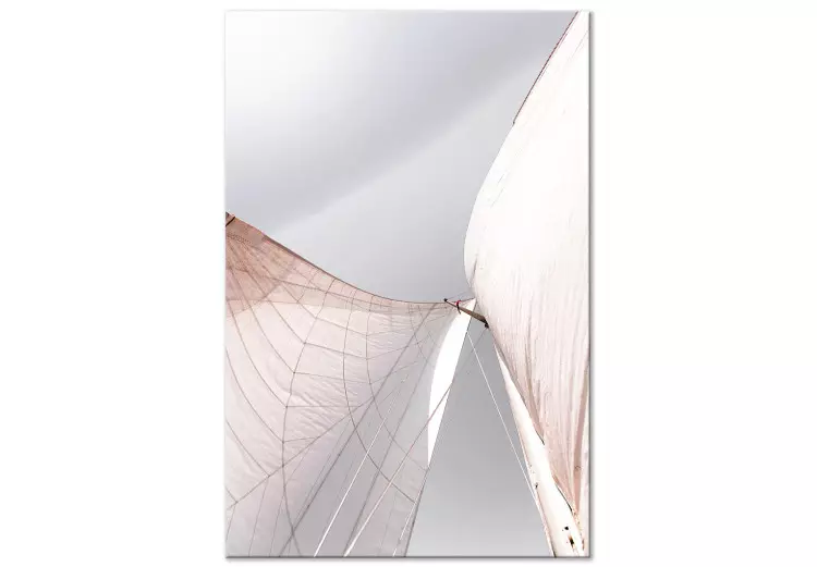 Canvas Sunny Sail (1-part) vertical - landscape of a sail against the sky