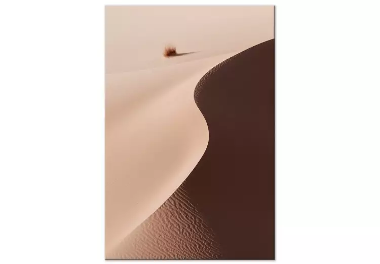 Canvas Serpentine (1-part) vertical - sand landscape on the Arabian desert