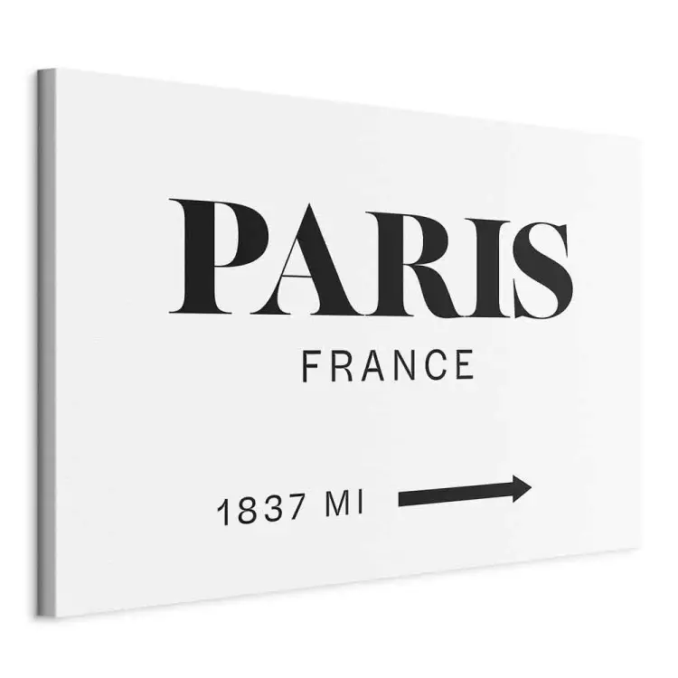 Parisian Chic (1-part) wide - black "Paris" inscription in English