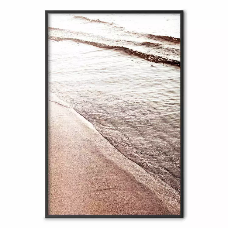 September Rhythm - beach and sea landscape with sepia waves