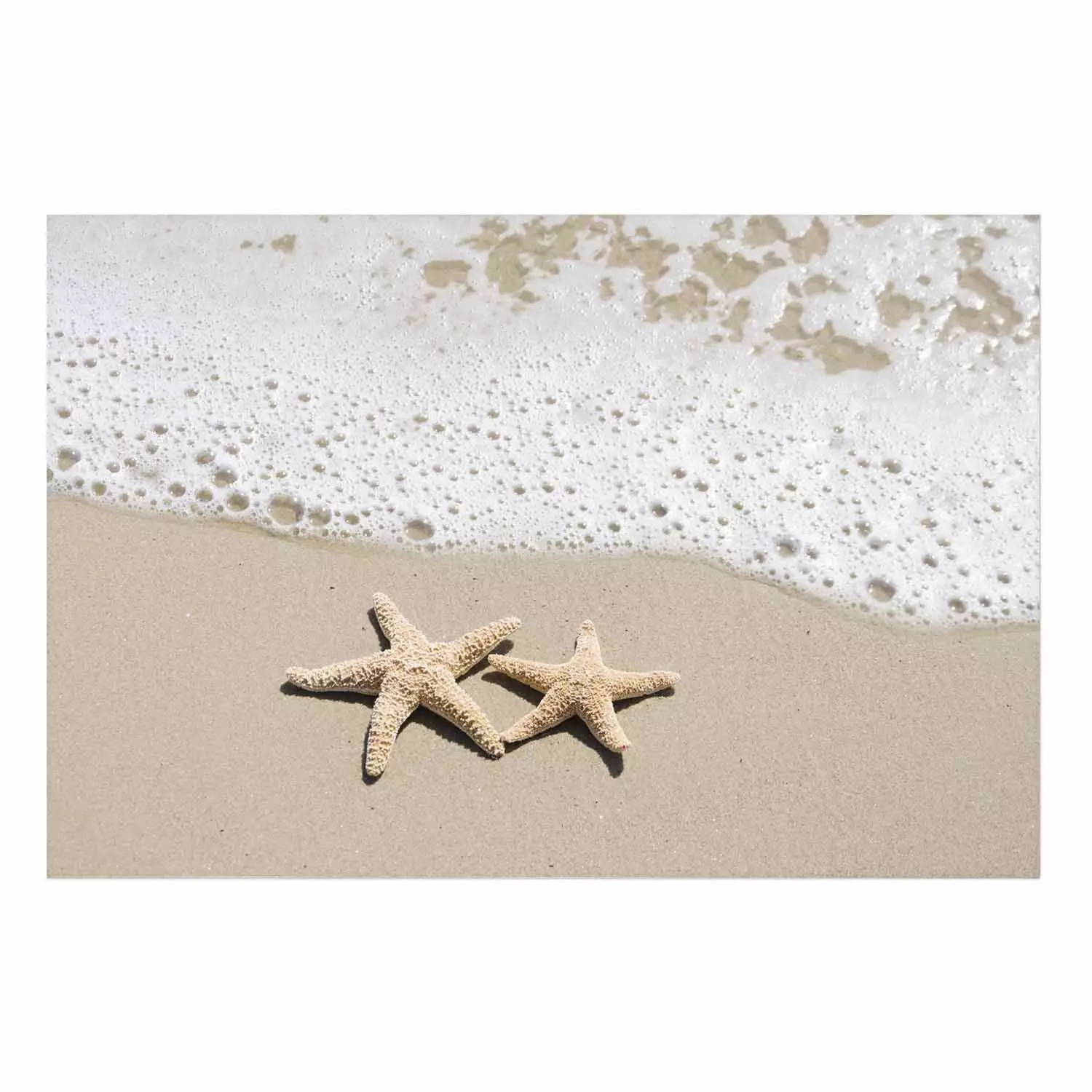 Wall Poster Vacation Souvenir - beach landscape with scattered stars on the sand