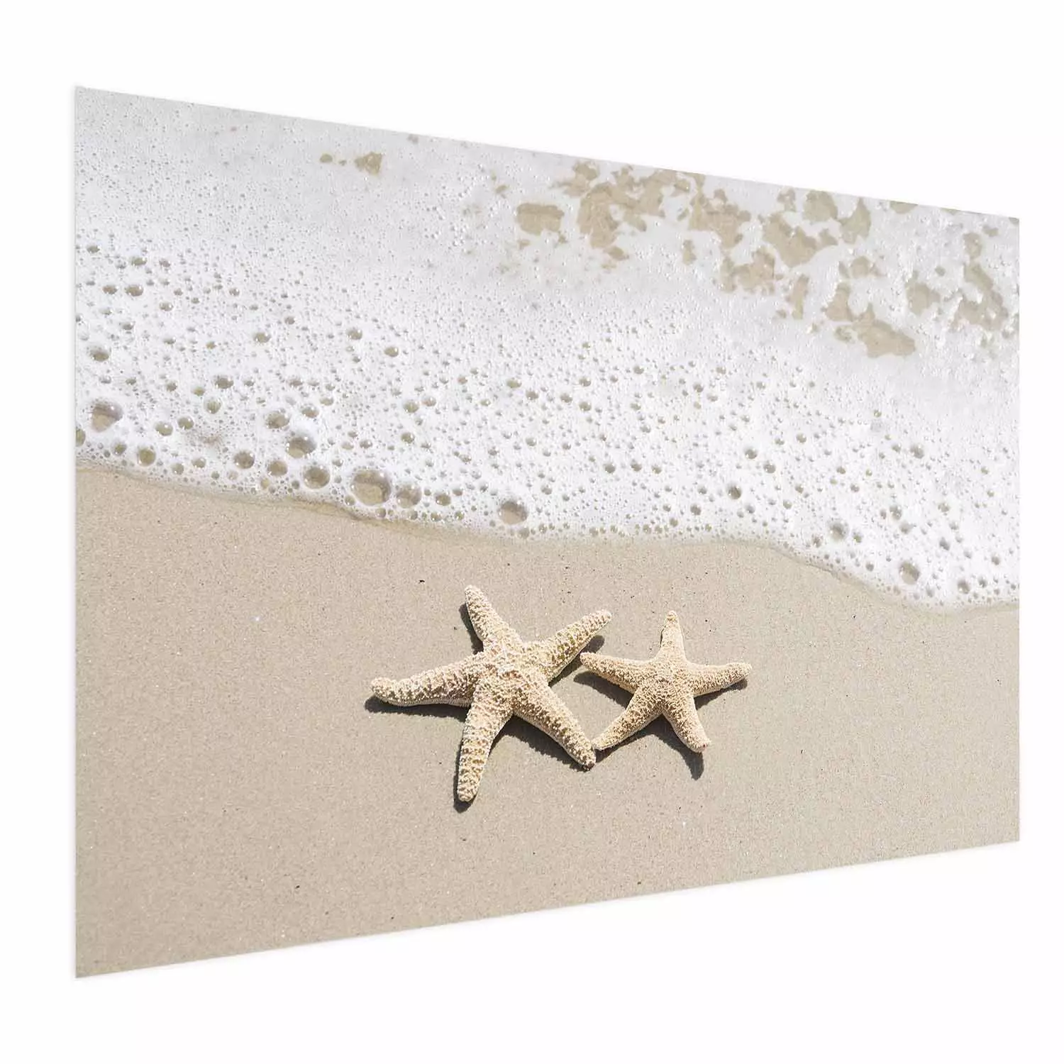 Wall Poster Vacation Souvenir - beach landscape with scattered stars on the sand