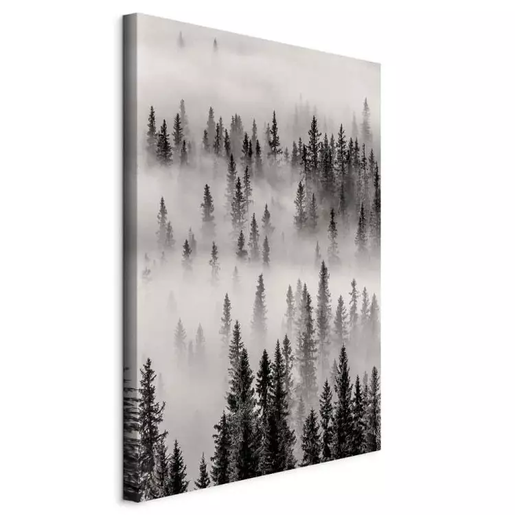 Nesting Ground (1-piece) Vertical - landscape of misty dark forest